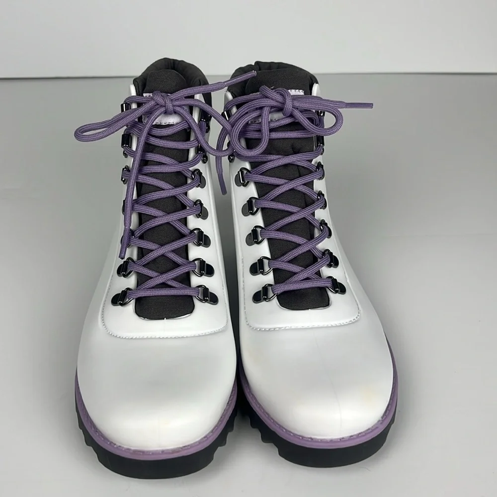Jambu Rainey Hiker White and Purple Ankle Boots‎ / SZ 8.5